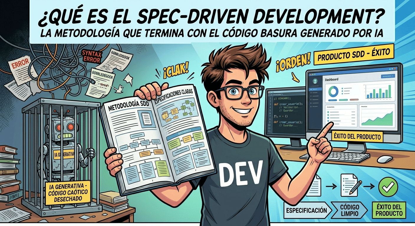 ¿Qué es el Spec-Driven Development? La metodología que termina con el código basura generado por IA