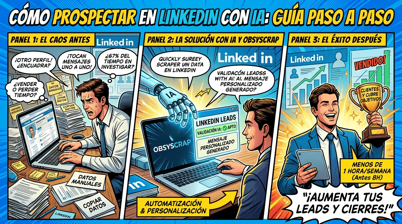 Cómo prospectar en LinkedIn con IA: guía paso a paso