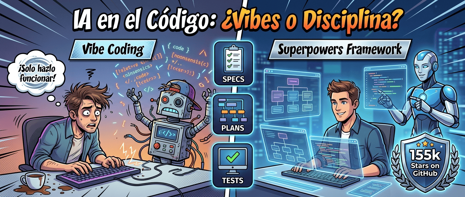 Cómo la Skill Superpowers me permite construir apps completas sin escribir una línea de código