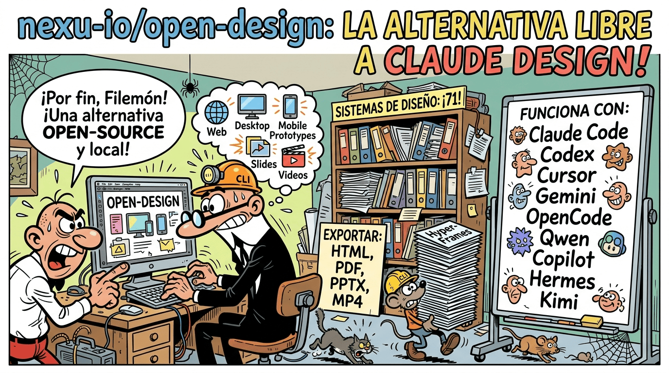 Open Design: 41K estrellas en 17 días contra Claude Design