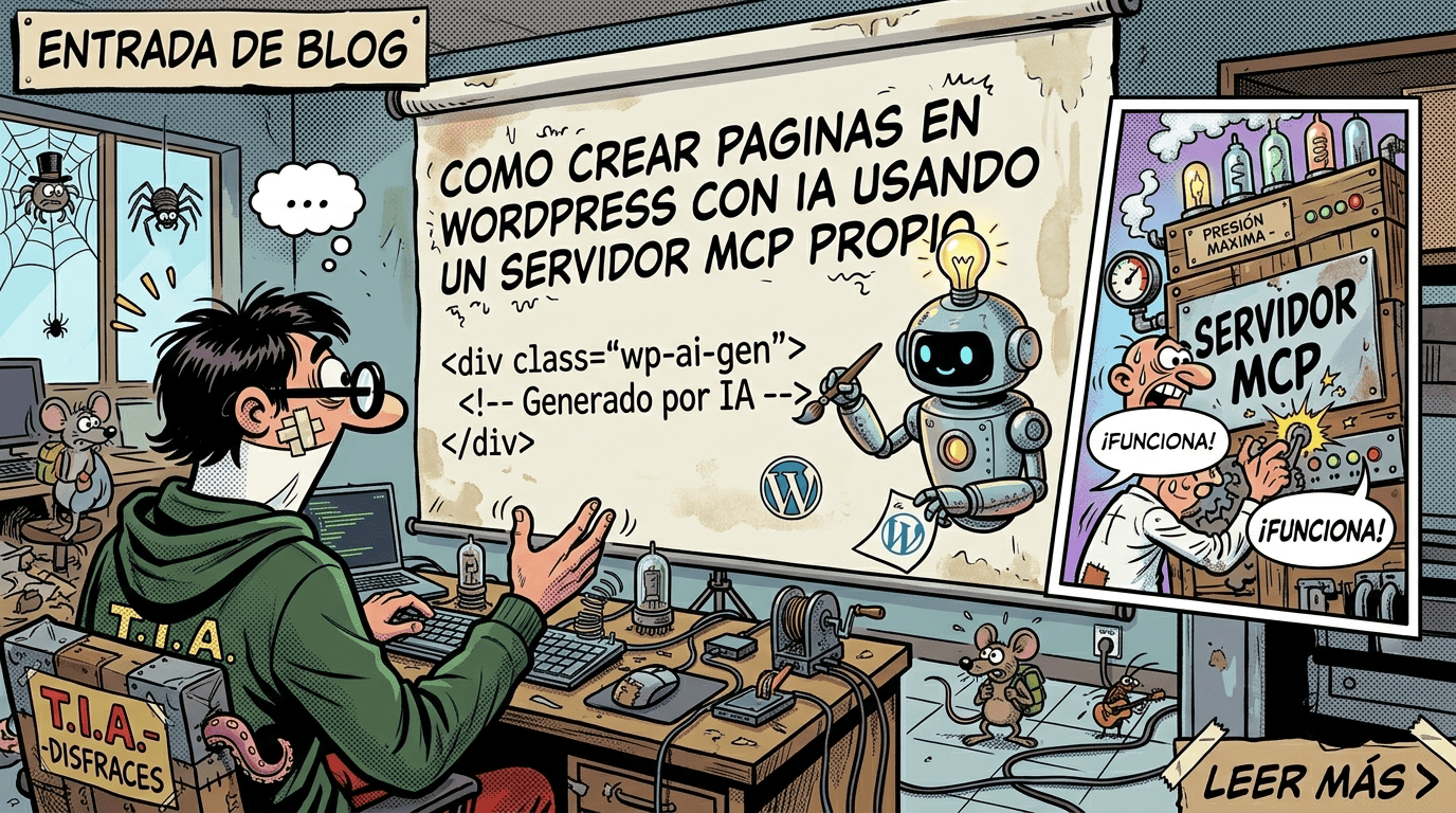 Cómo crear páginas en WordPress con IA usando un servidor MCP propio