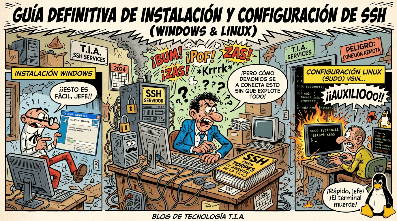 Cómo configurar SSH en Linux y Windows: instalación, claves, scp y seguridad paso a paso